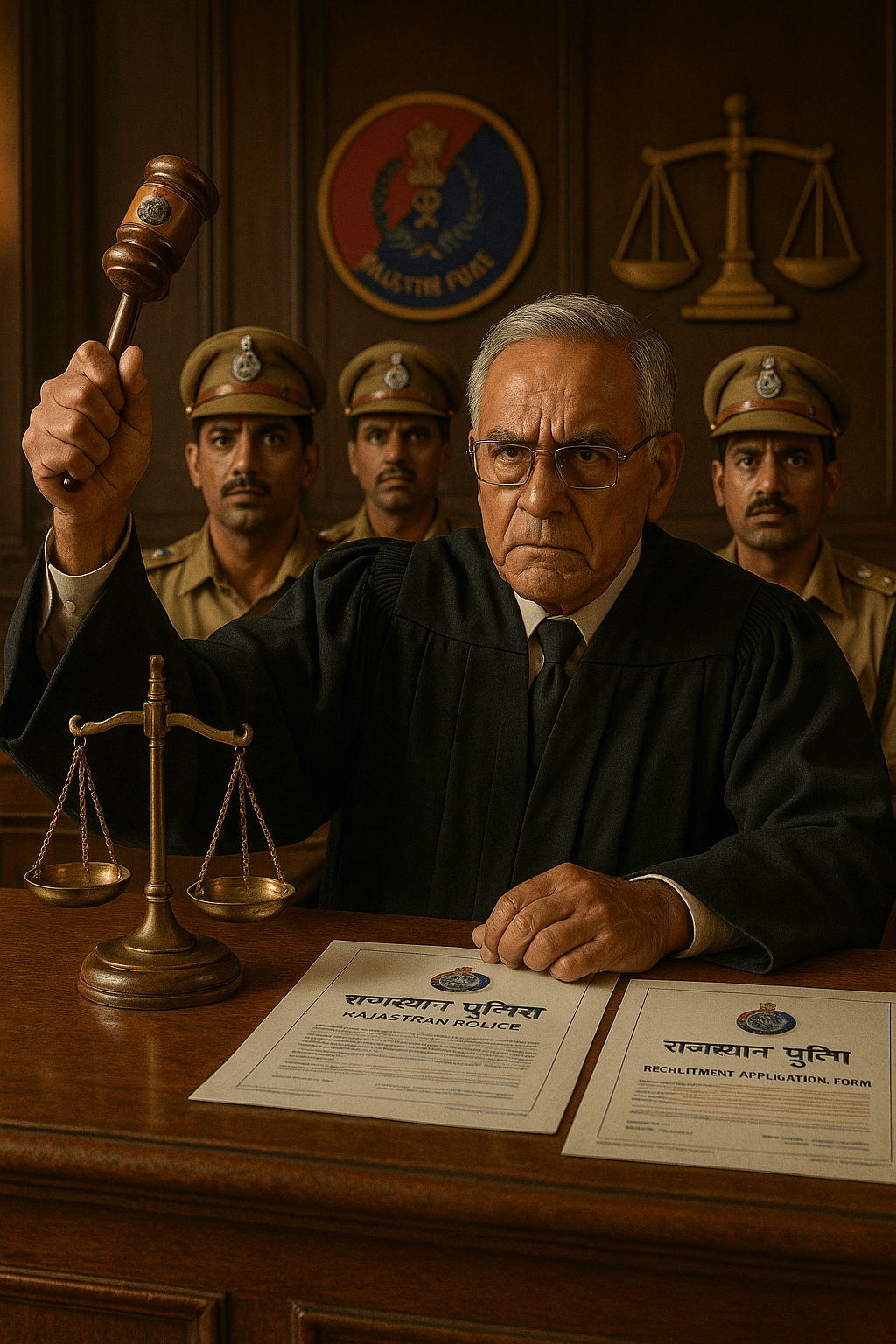 Judge delivering ruling on Rajasthan Police SI recruitment