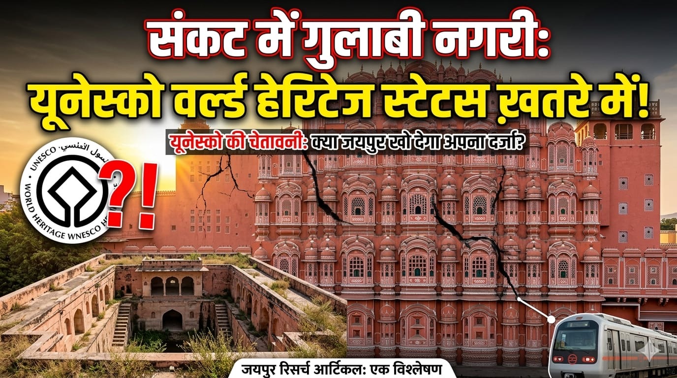 जयपुर की यूनेस्को विश्व धरोहर स्थिति: संकट में गुलाबी नगरी