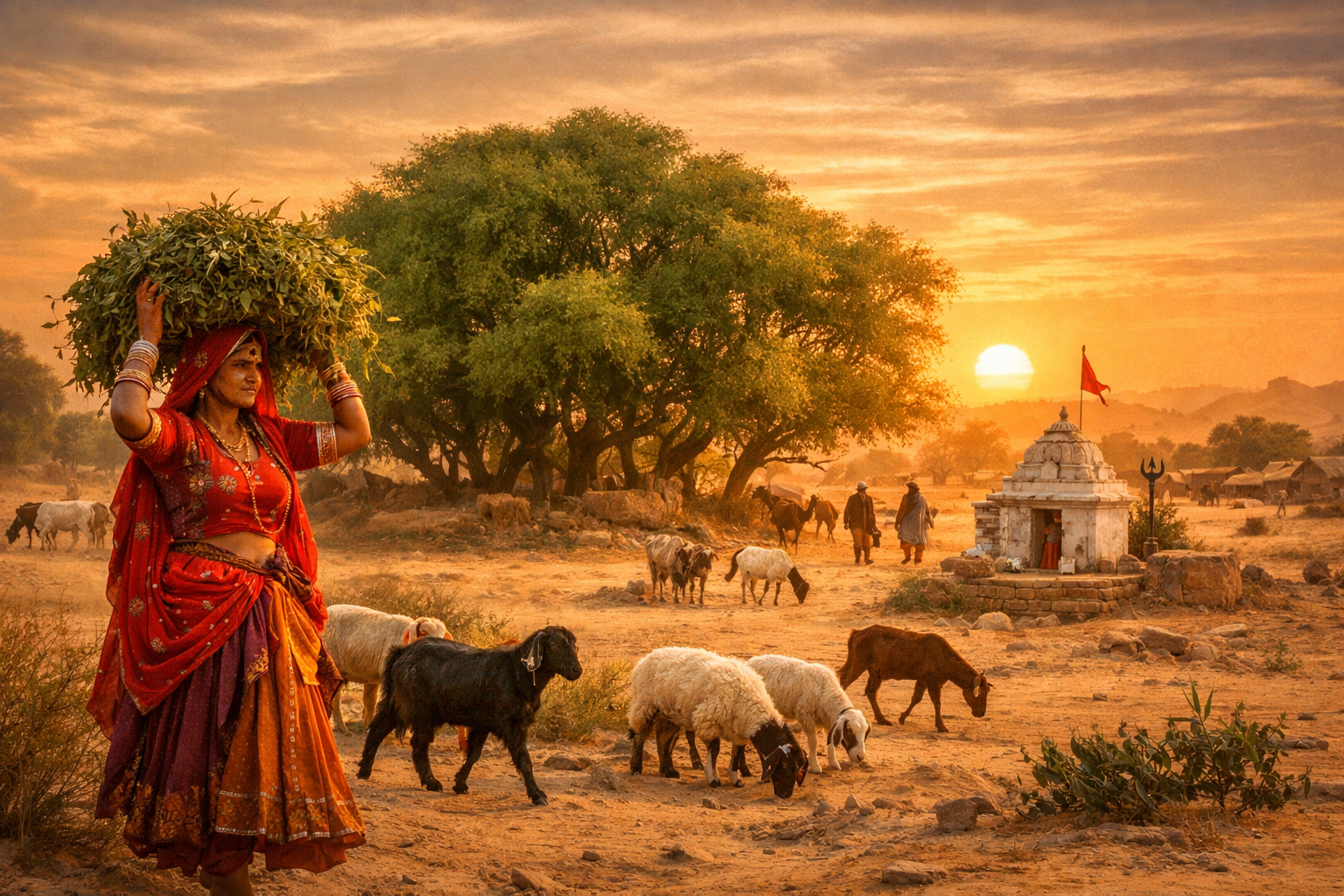 More Than Sacred Groves: How Oran Sustain Women, Livestock, and Life in Rajasthan
